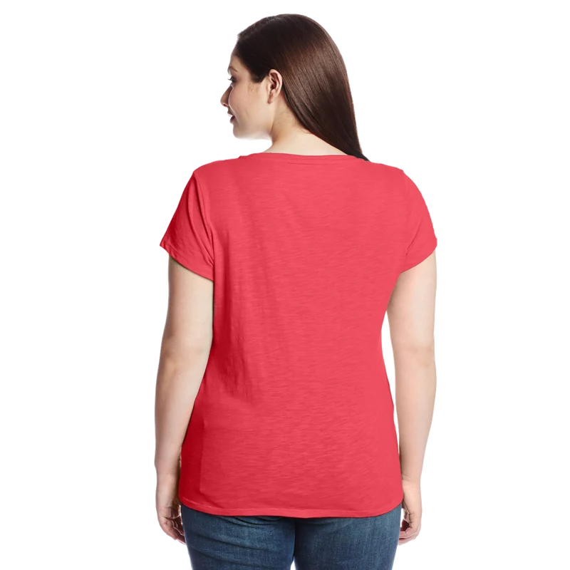 Levi's Juniors Plus Size Batwing Slub V Neck Tee