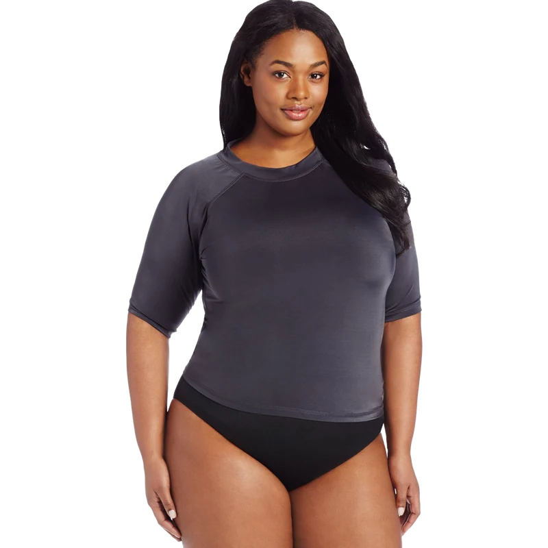 Kanu Surf Women's Plus Size Breeze Rashguard Top