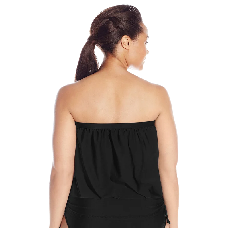 ATHENA Women's Plus Size Finesse Solid Banded Bandini