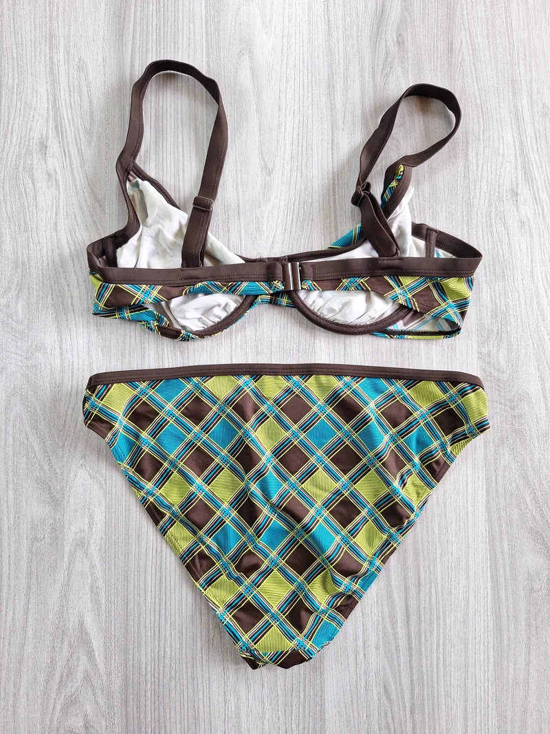 Olympia Bügelbikini Karomuster 42 C