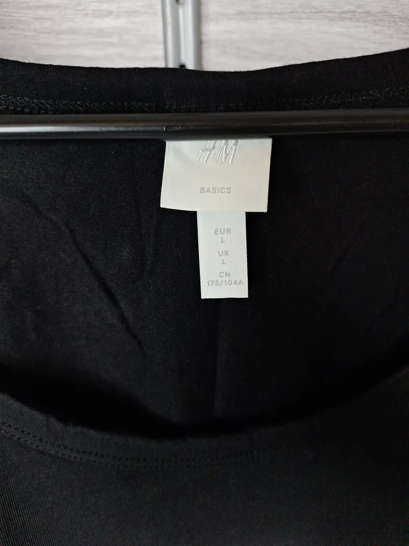 H&M Basic Top Rundhals 40