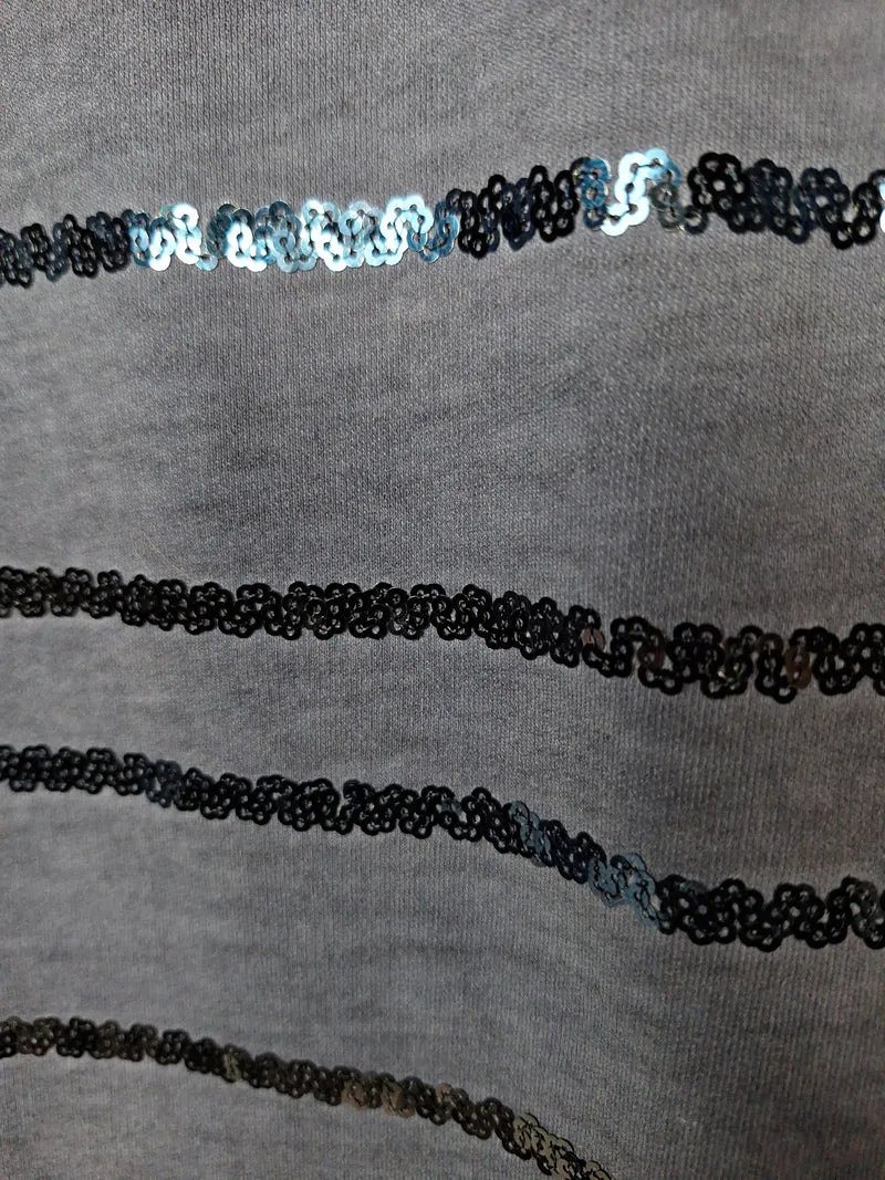Tchibo Sweatshirt Paillettenstreifen 48/50