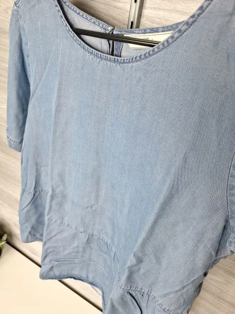 Tchibo Lyocellbluse Denim-Optik 42