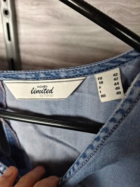 Tchibo Lyocellbluse Denim-Optik 42
