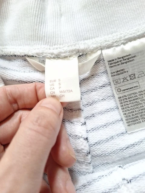 H&M Sweatshorts Streifen 36