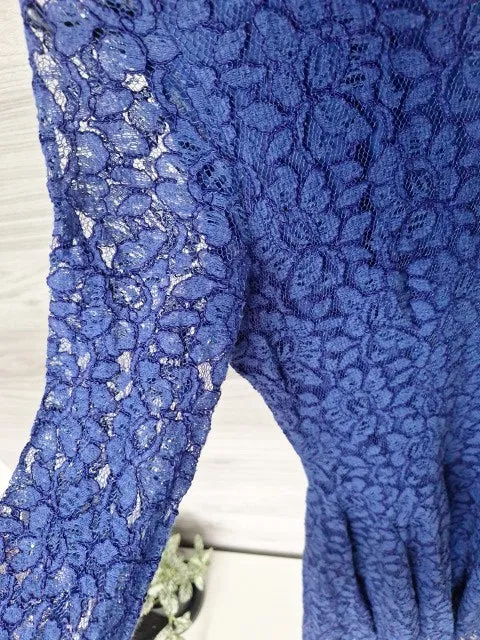 H&M Spitzenkleid Vokuhila-Saum 36