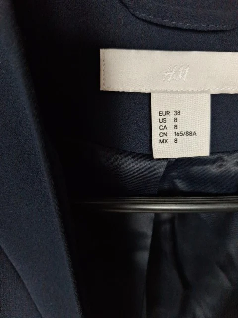 H&M Blazer geraffte Ärmel 38