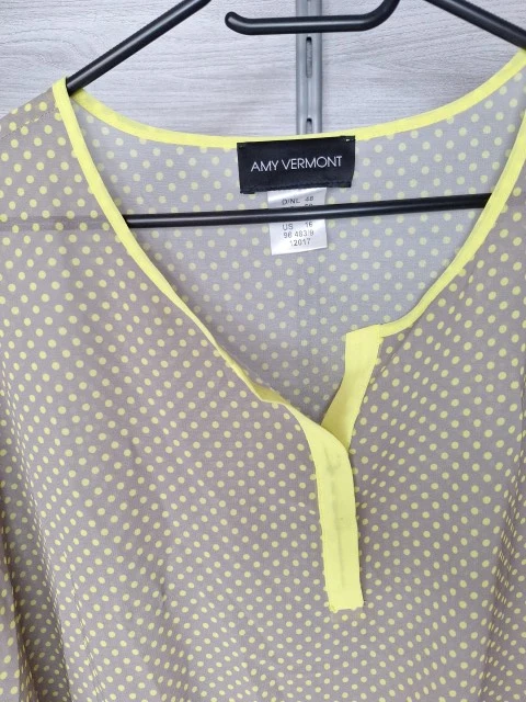 Amy Vermont Bluse Pünktchen 48