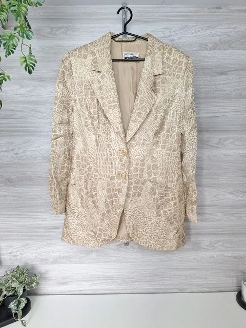 Hero Paris Seidenblazer Animalmuster 42