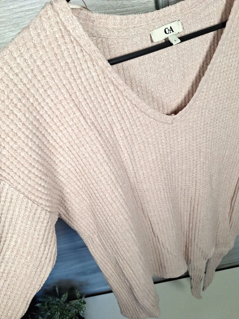 C&A Strickpullover Bindesaum 36