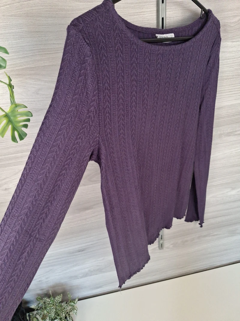 Janina Langarmshirt Strukturmuster 36