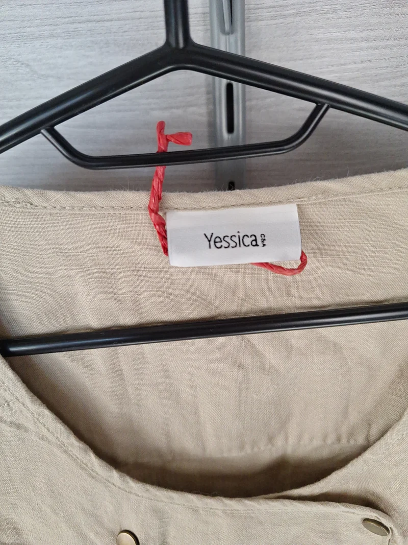 Yessica Leinenjacke Kordelzug 48