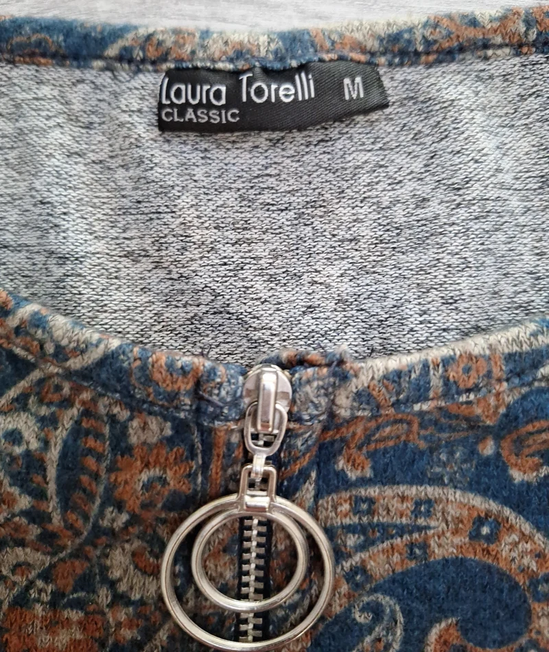 Laura Torelli Langarmshirt Paisley 38