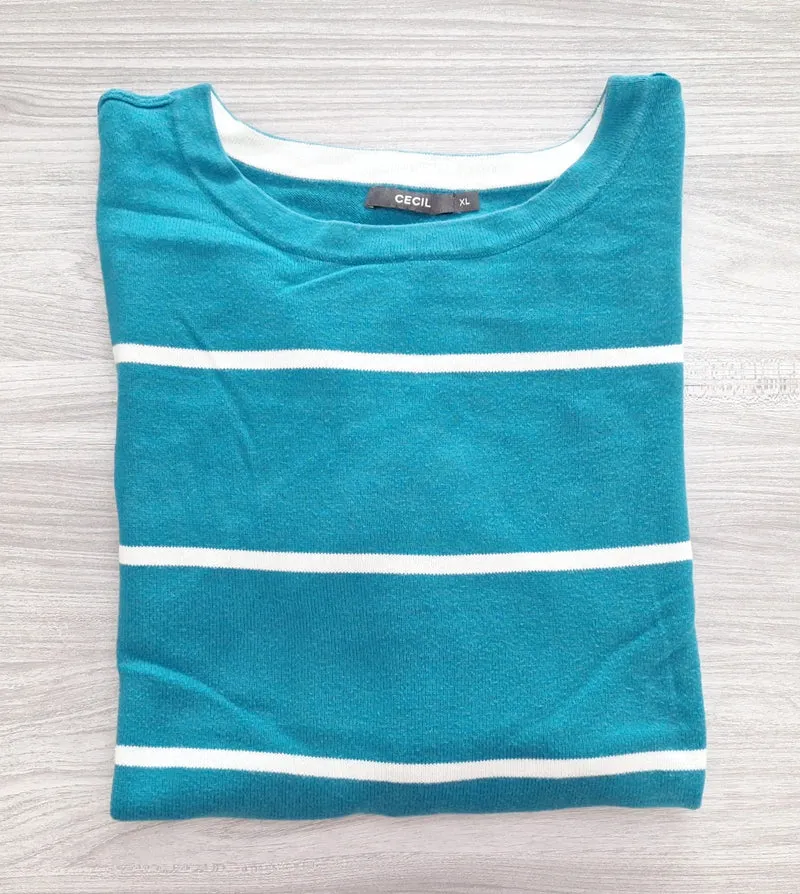 Cecil Strickpullover Streifen 42