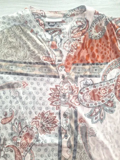 Canda 3/4-Arm-Bluse Paisley 36