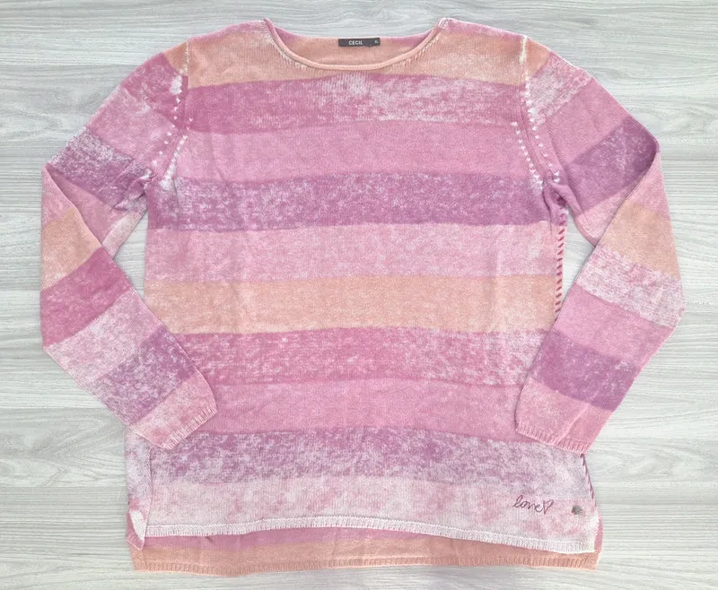 Cecil Strickpullover Streifen 42