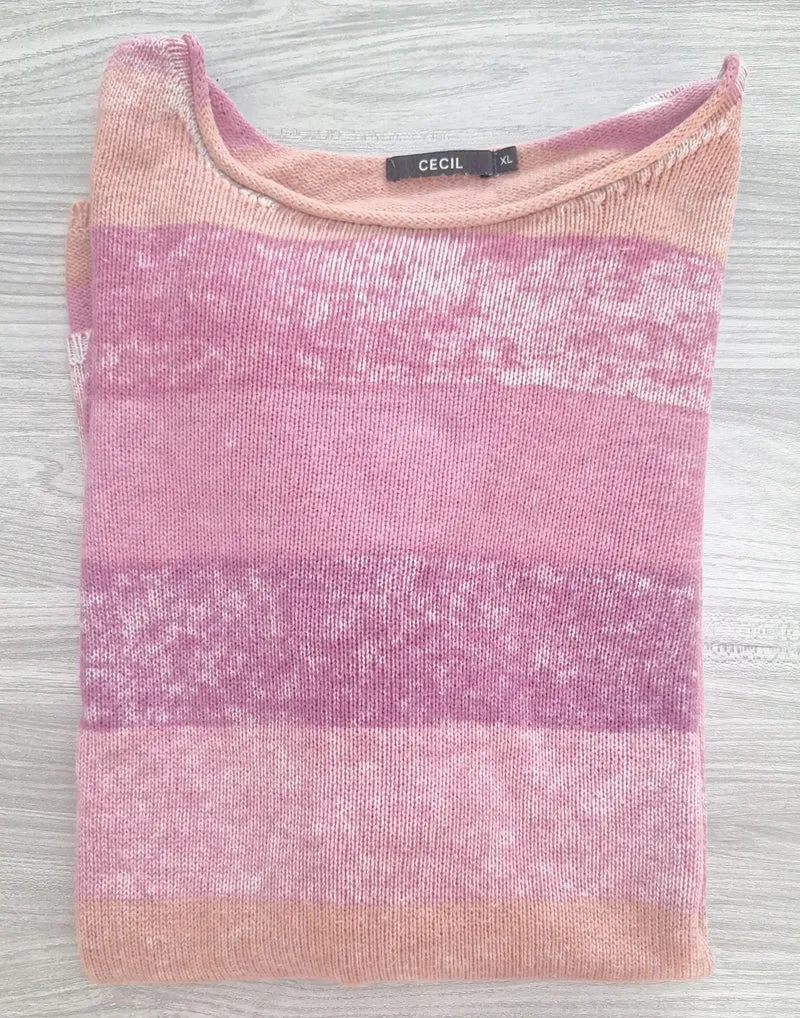 Cecil Strickpullover Streifen 42
