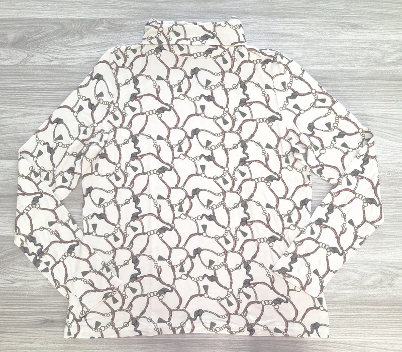 s.Oliver Rollkragenshirt Kettenmuster 40