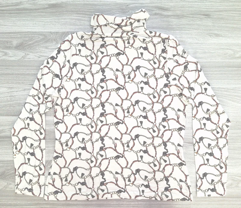 s.Oliver Rollkragenshirt Kettenmuster 40