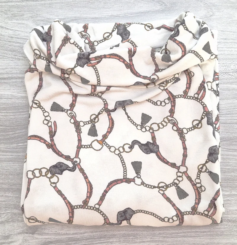 s.Oliver Rollkragenshirt Kettenmuster 40
