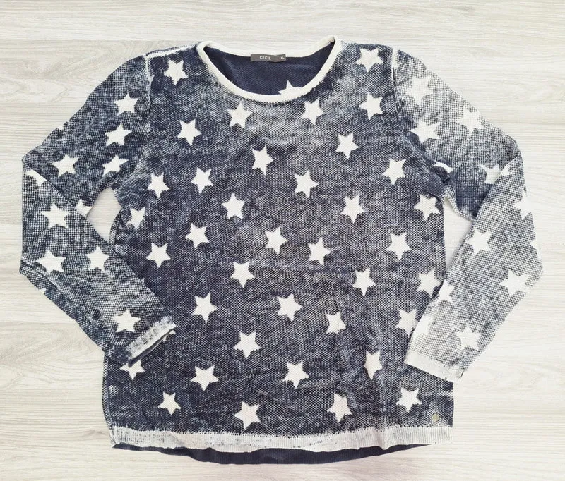 Cecil Strickpullover Sterne 42