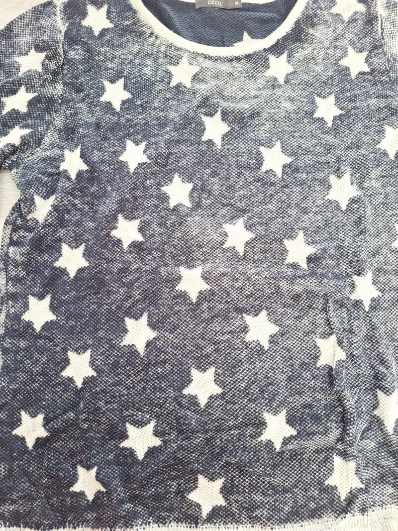 Cecil Strickpullover Sterne 42