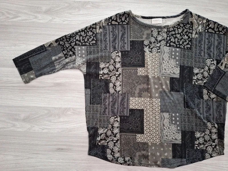 Infinity 3/4-Arm-Shirt Patchwork 38