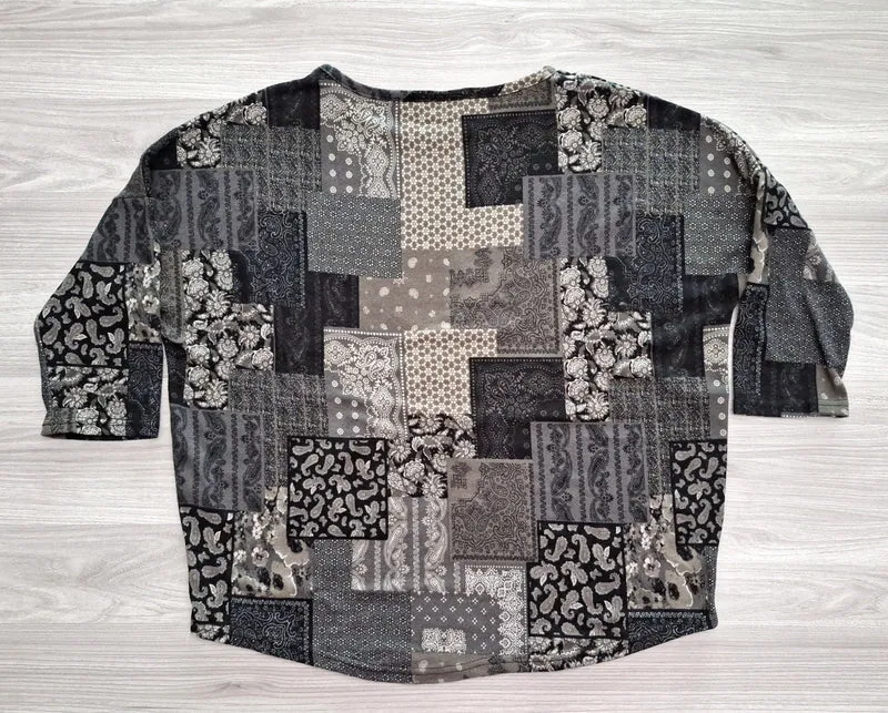 Infinity 3/4-Arm-Shirt Patchwork 38