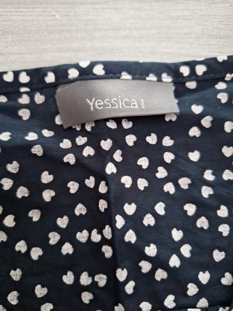 Yessica Kurzarmbluse Herzen 38