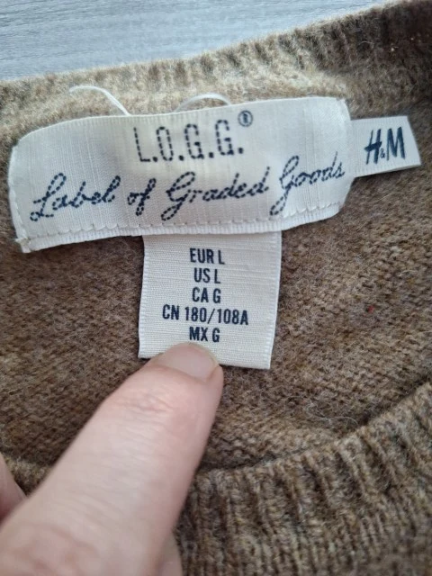 H&M Wollpullover Rundhals 40