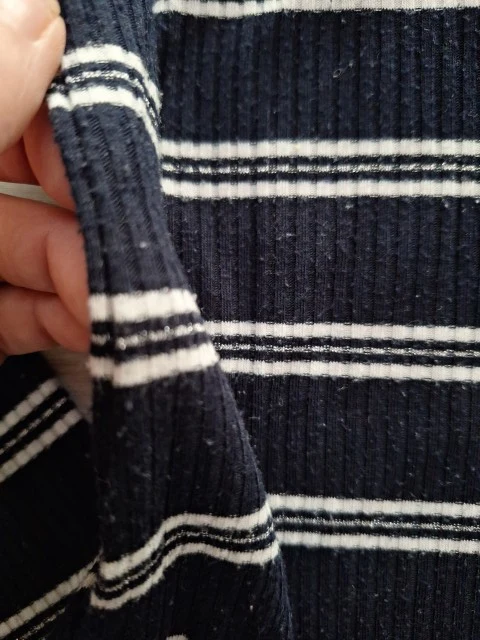 ONLY Langarmshirt Glitzerstreifen 38