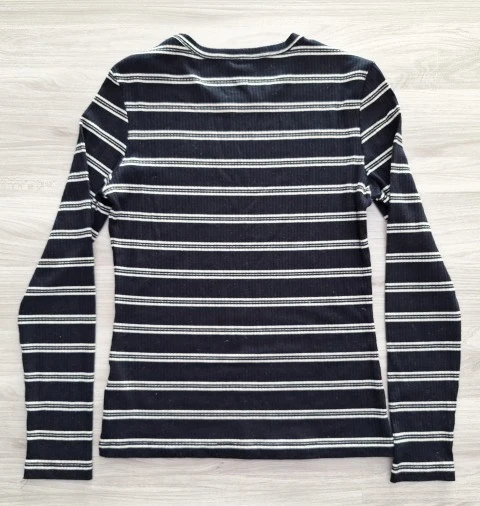 ONLY Langarmshirt Glitzerstreifen 38