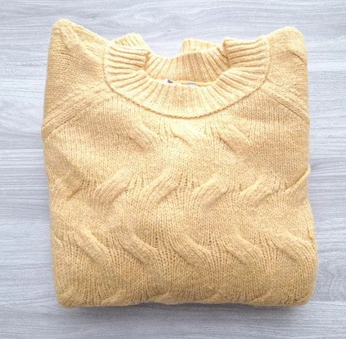 Laura Torelli Strickpullover Zopfmuster 40