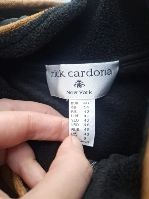 Rick Cardona Strickfleecejacke 40