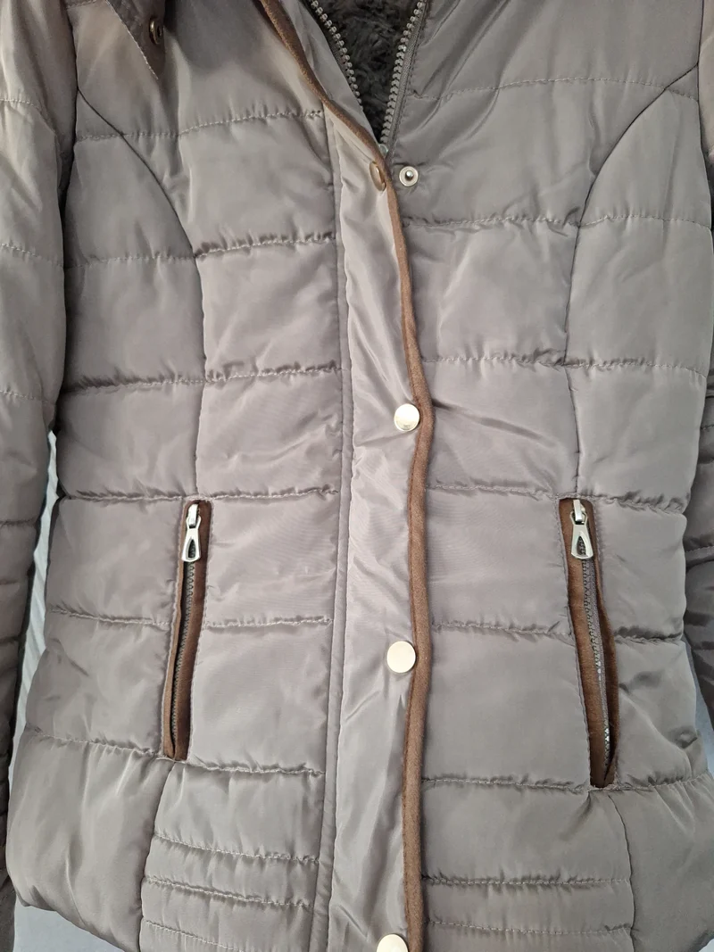 Bangjiyi Steppjacke Fellfutter 36