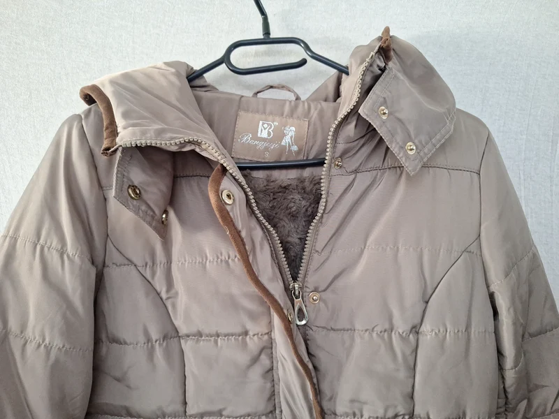 Bangjiyi Steppjacke Fellfutter 36