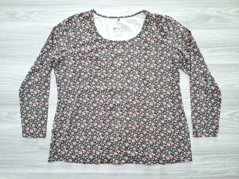bpc Langarmshirt Blumen 48/50